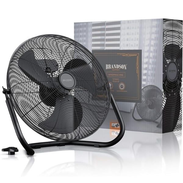Quạt sàn Brandson 50cm Thiết Kế Retro Sang Trọng, Lưu Lượng Gió Lớn
