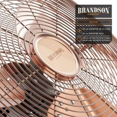  Quạt sàn Brandson 50cm 120W Nội địa Đức - Màu bạc/đen/đồng 