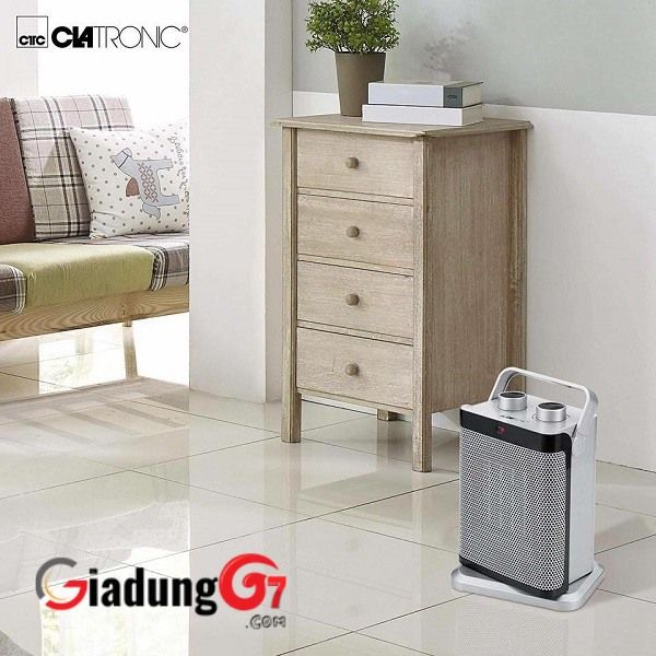 Quạt sưởi gốm Clatronic HL3631 thiết kế sưởi gốm không khô da