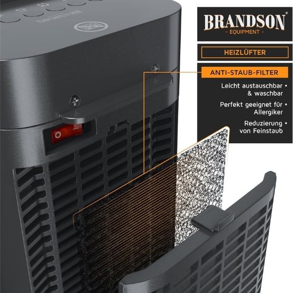 Quạt sưởi gốm Brandson 3in1 2000W cho phòng tới 30m2