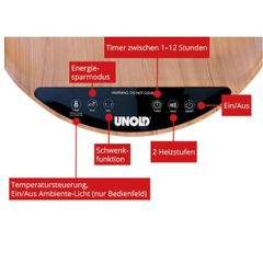  Quạt sưởi gốm kiêm bàn Decor Unold Henry 86545 