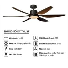  Quạt trần đèn Ceiling Fanking QT-001 