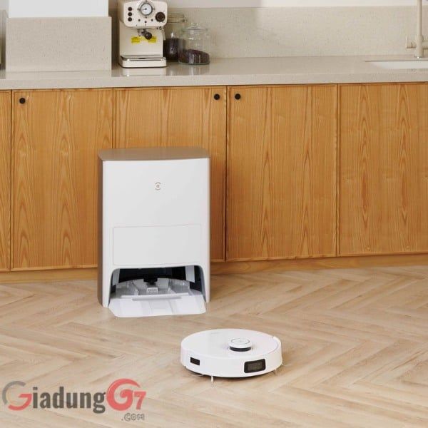 Robot hút bụi Ecovacs Deebot T10 Omni Được trang bị lực hút siêu bão 5000Pa, khả năng làm sạch một lần cao tới 95%
