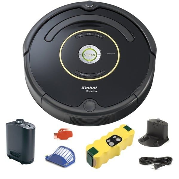 Trọn bộ sản phẩm của Robot hút bụi iRobot Roomba 650 Serie 6