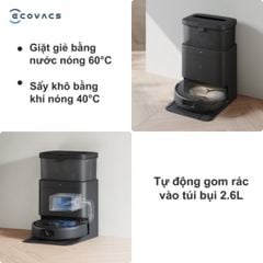  Robot hút bụi lau nhà Ecovacs Deebot N30 Pro Omni 2025 (tự giặt giẻ & tự đổ rác) - Bản Quốc tế 