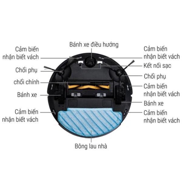 Robot hút bụi lau nhà Ecovacs Deebot N8 Pro tự động thông minh