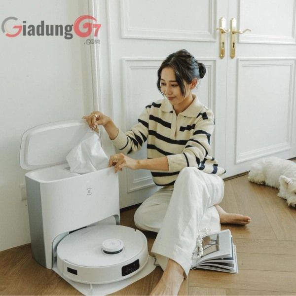 Robot hút bụi lau nhà Ecovacs Deebot T10 Turbo tự động giặt giẻ