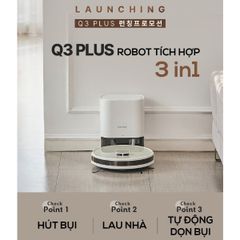 Robot hút bụi lau nhà Everybot Q3 Plus 3in1 