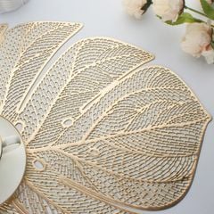  Set 12 tấm lót bàn ăn Evevda hình chiếc lá - 4 màu (chọn mix màu) 