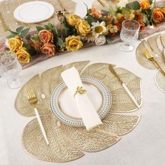  Set 8 tấm lót bàn ăn Evevda hình chiếc lá - 4 màu (chọn mix màu) 