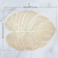  Set 12 tấm lót bàn ăn Evevda hình chiếc lá - 4 màu (chọn mix màu) 