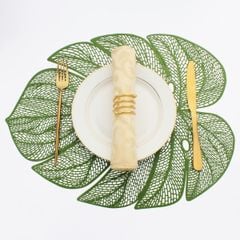 Set 12 tấm lót bàn ăn Evevda hình chiếc lá - 4 màu (chọn mix màu) 