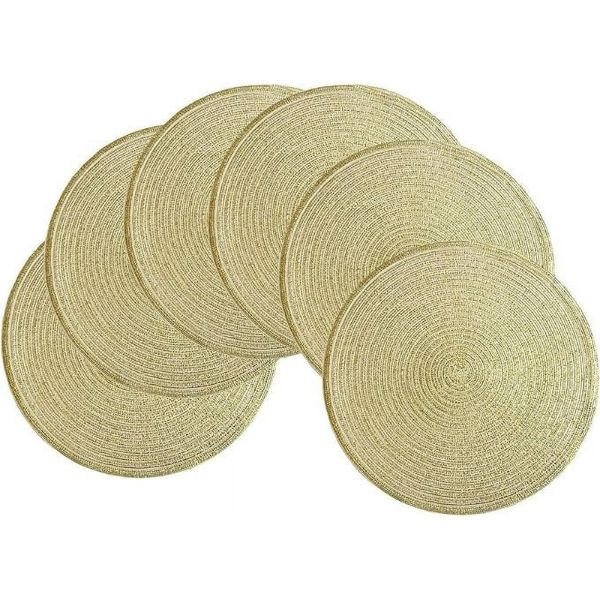 Set 12 tấm lót bàn ăn Shacos hình tròn 38cm