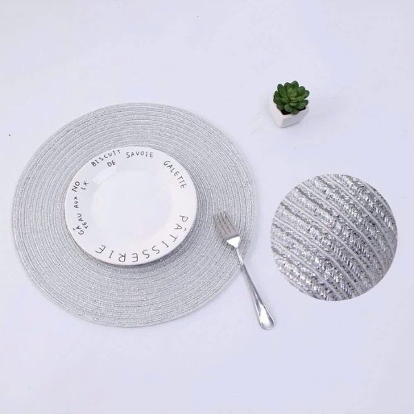 Set 12 tấm lót bàn ăn Shacos hình tròn 38cm