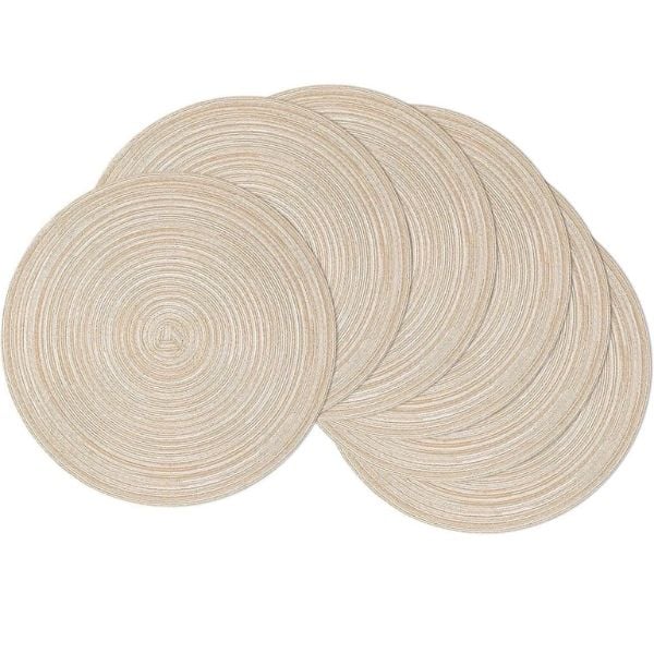 Set 12 tấm lót bàn ăn Shacos hình tròn 38cm