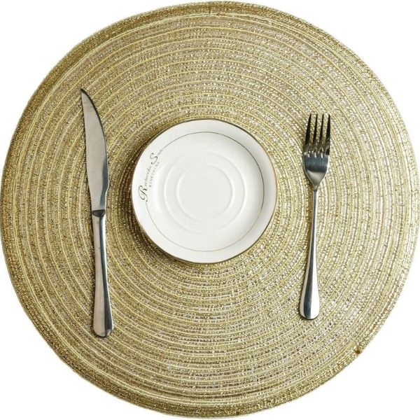 Set 12 tấm lót bàn ăn Shacos hình tròn 38cm
