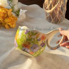  Set 2 Tách trà chiều Hoa Văn Độc Đáo – Phong Cách EU Home 
