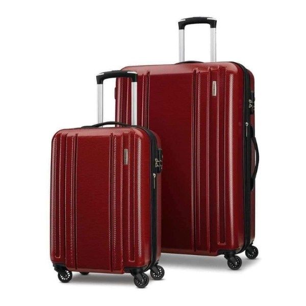 Set 2 Vali Samsonite Carbon 2 size 20/28 màu đỏ
