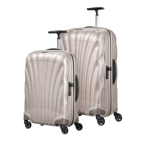 Set 2 Vali Samsonite Cosmolite màu ngọc trai size 20/28