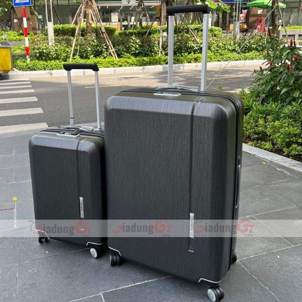 Set 2 Vali Samsonite Novaire Spinner size 20/28 màu bạc