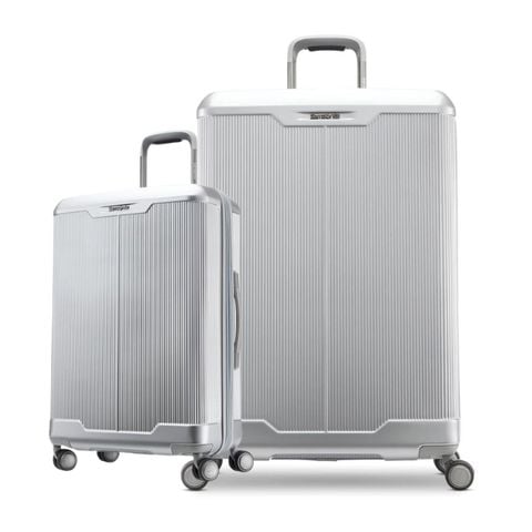 Set 2 Vali Samsonite Silhouette (Size 20/28 inch) màu bạc