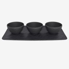  Set 3 bát nước chấm Villeroy & Boch kèm khay Manufacture 