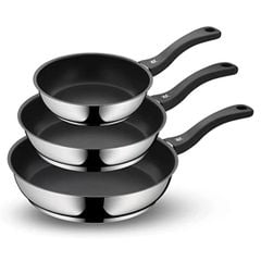  Set 3 chảo chống dính WMF Devil 20/24/28 cm cán nhựa 