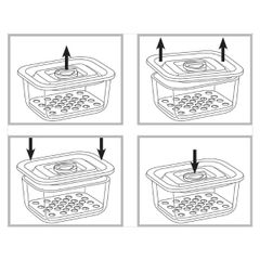  Set 3 Hộp đựng thực phẩm tươi sống WMF 0654249999 thủy tinh 