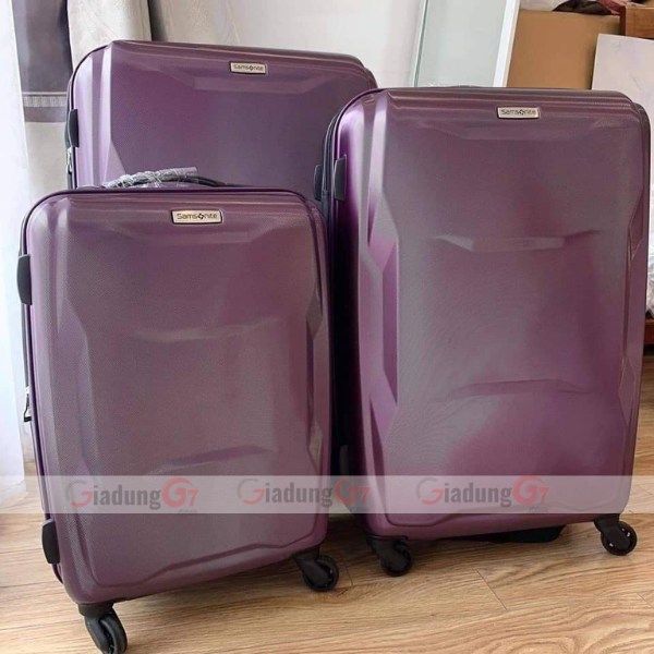Set 3 Vali Samsonite Pivot màu tím