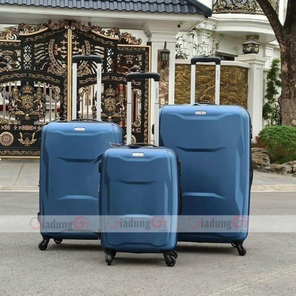 Set 3 Vali Samsonite Pivot màu xanh