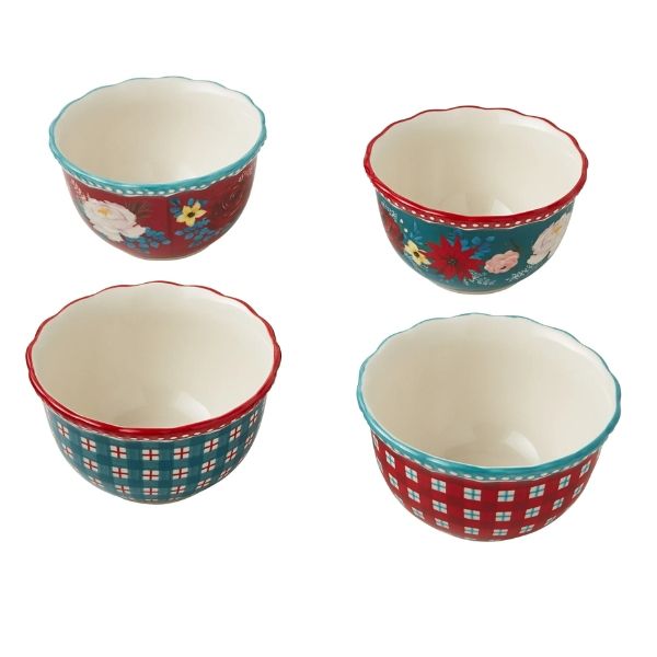 Set 4 bát gia vị kèm khay đế xoay The Pioneer Woman Lazy Susan