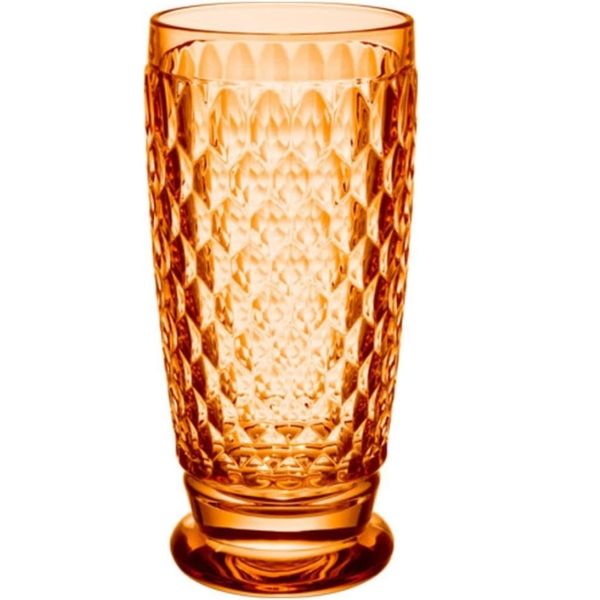 Set 4 cốc Villeroy & Boch Boston Highball 400ml màu cam