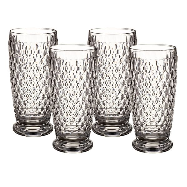 Set 4 cốc Villeroy & Boch Boston Highball 400ml màu xám