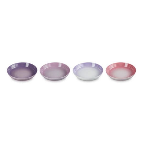 Set 4 đĩa tròn sâu lòng Le Creuset 22cm cho bàn ăn