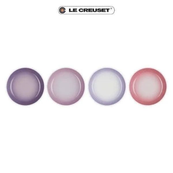 Set 4 đĩa tròn sâu lòng Le Creuset 22cm cho bàn ăn