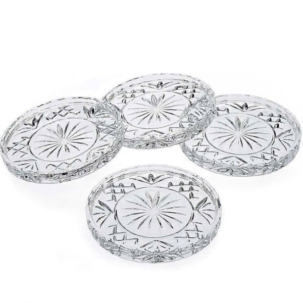 Set 4 lót ly pha lê Dublin trong suốt