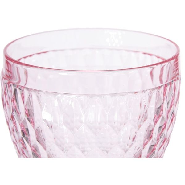 Set 4 ly pha lê Villeroy & Boch 400ml màu hồng
