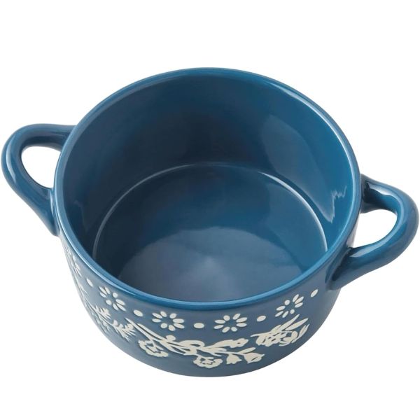 Set 4 nồi sứ mini The Pioneer Woman Fancy Flourish 16cm