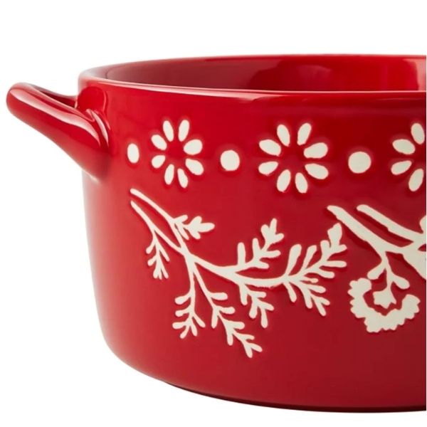 Set 4 nồi sứ mini The Pioneer Woman Fancy Flourish 16cm