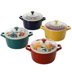  Set 4 nồi sứ mini The Pioneer Woman Floral 15.9cm 