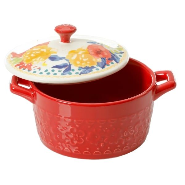Set 4 nồi sứ mini The Pioneer Woman Floral 15.9cm