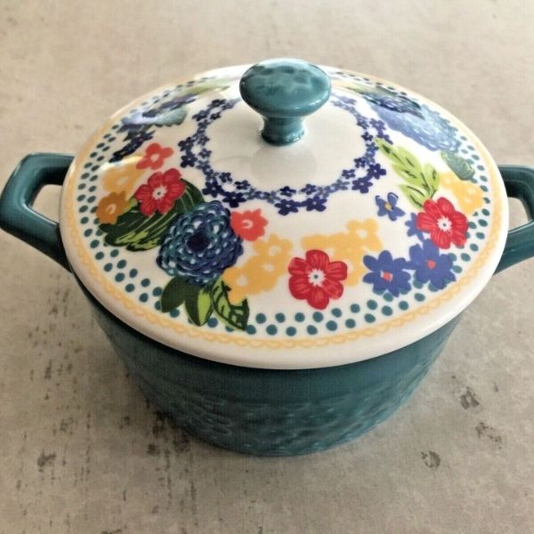 Set 4 nồi sứ mini The Pioneer Woman Floral 15.9cm