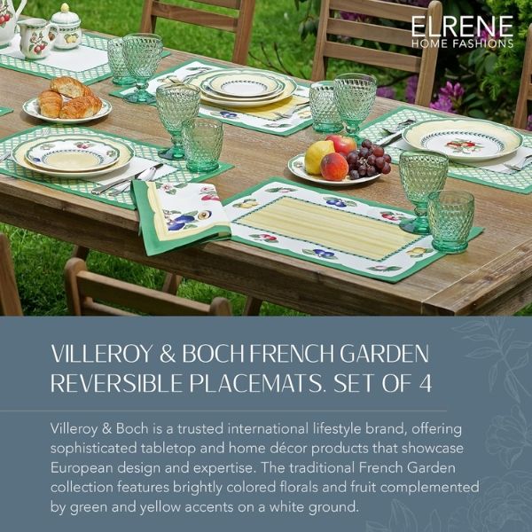 Set 4 tấm lót bàn ăn 2 mặt Villeroy and Boch French Garden