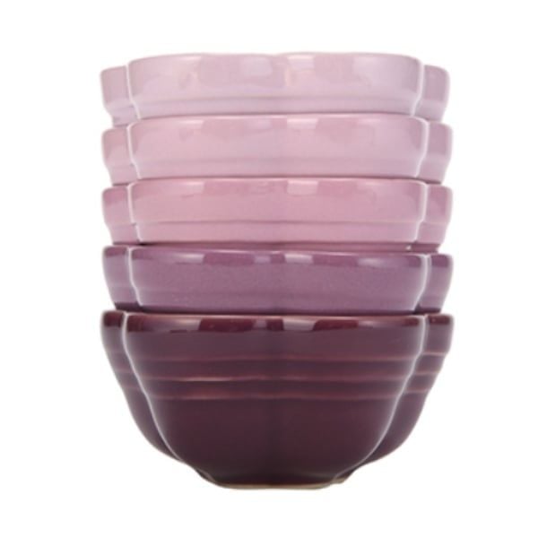 Set 5 bát chấm hình cánh hoa Le Creuset