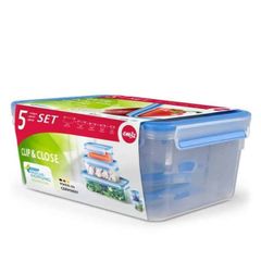  Set 5 Hộp đựng thực phẩm Emsa 508568 hình chữ nhật - Nội địa Đức 
