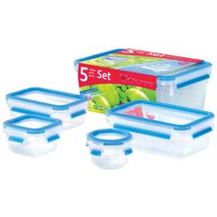  Set 5 Hộp đựng thực phẩm Emsa 508568 hình chữ nhật - Nội địa Đức 