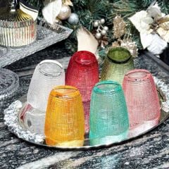  Set 6 cốc vân hạt Viola 300ml (1 màu / mix màu) 