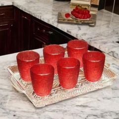  Set 6 cốc vân hạt Viola 300ml (1 màu / mix màu) 