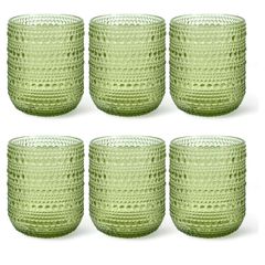  Set 6 cốc vân hạt Viola 295ml/ 380ml đáy thon - Màu tím/ Xanh 