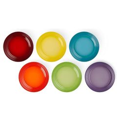 Set 6 đĩa Le Creuset cầu vồng 22cm 